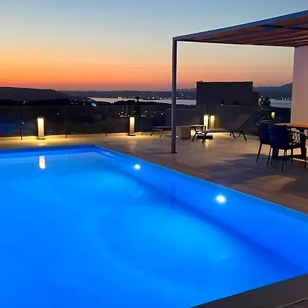 Eleni, Vamos Sea & Mountain View With Pool Willa Chania (Crete)