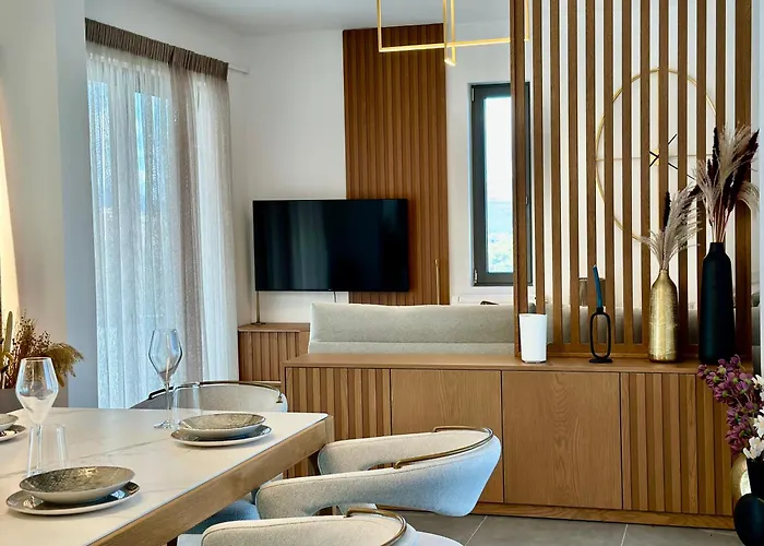 ヴィラ Eleni, Vamos Sea & Mountain View With Pool ハニア