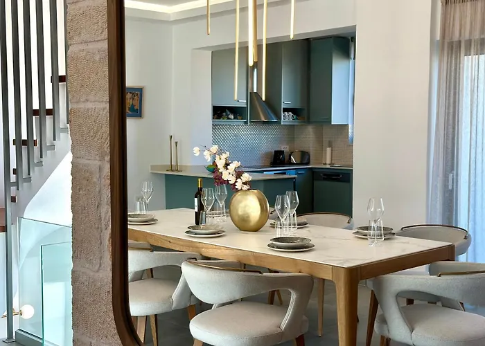 Eleni, Vamos Sea & Mountain View With Pool ヴィラ ハニア